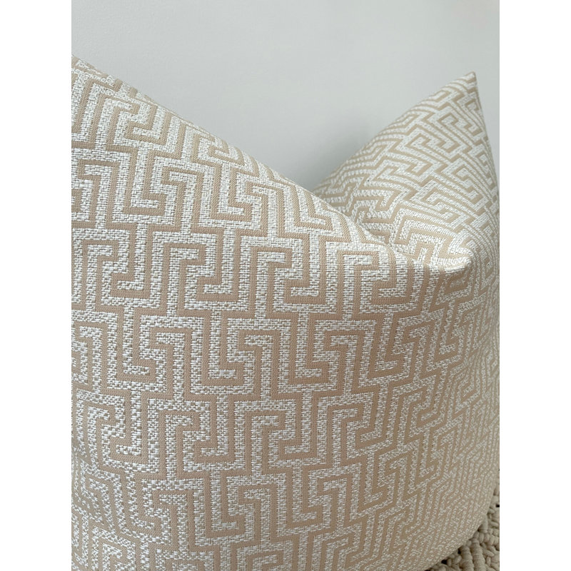 Abstract Square Cushion Cover, Navy