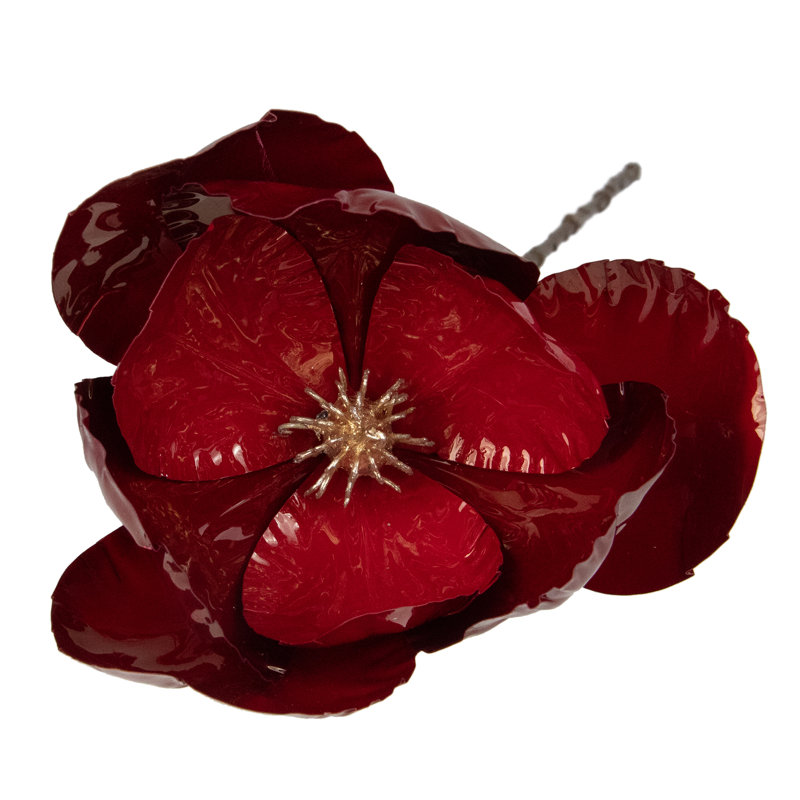 Tige de Noël 23 po Magnolia artificielle rouge et brune