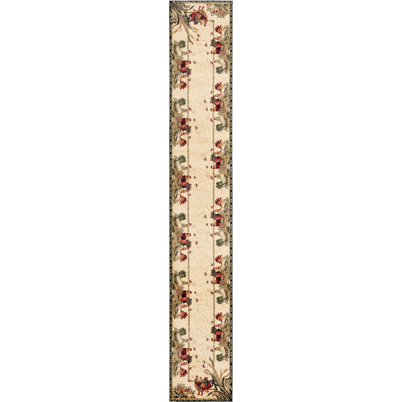 Alez Floral Indoor Rug, Runner 3'3" x 19'8"
