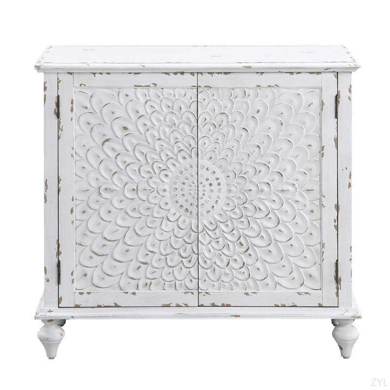 Oak Finish Console Table