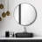 Alayha Stainless Steel Round Mirror