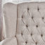 Charmante chaise d'inspiration médiévale avec superbe cadre en bois et pieds espacés-714188741