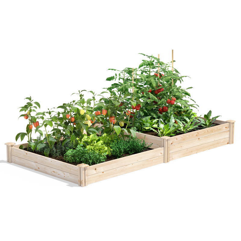 Wood Raised Garden Bed, Pine