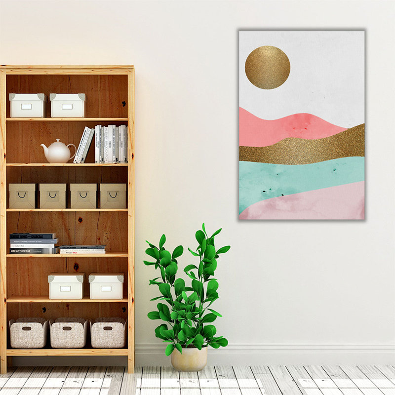 Glitter Landscape 1 - reproduction d'art sur toile, H 36 po x l 24 po