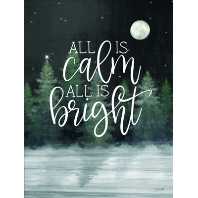 «All Is Calm I», reproduction sur toile tendue