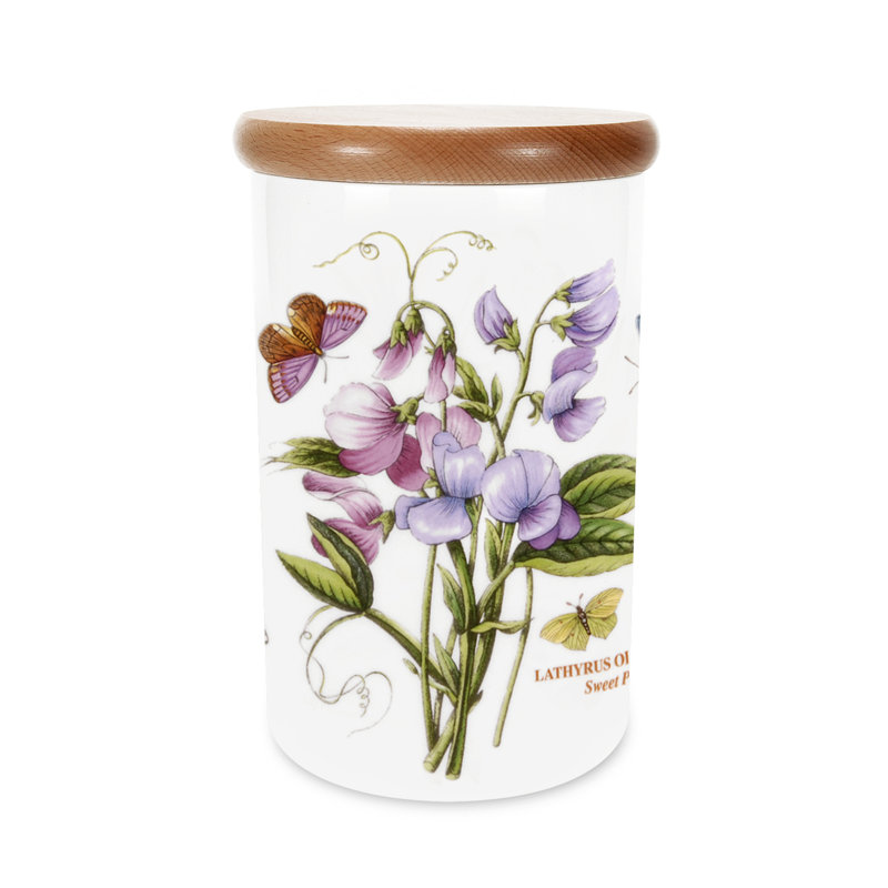 Portmeirion Botanic Garden 8" Airtight Canister Swt Pea