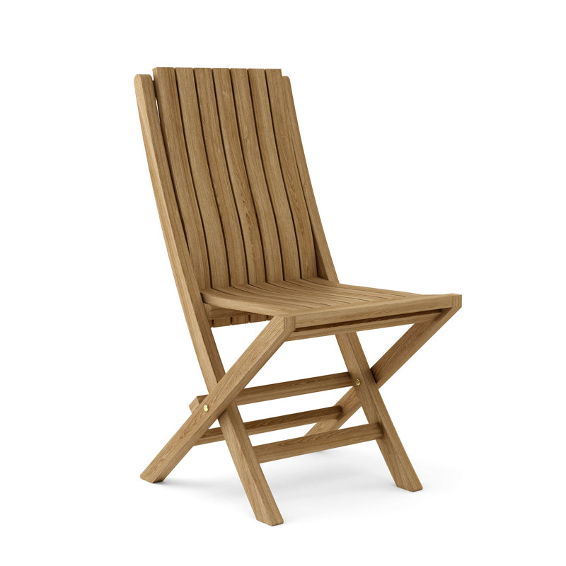 Andrew Folding Patio Dining Chair with Cushion