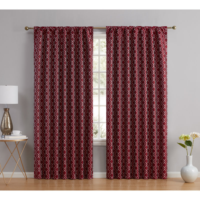 Ritenour Curtain Pair, Taupe, 52" W x 96" L