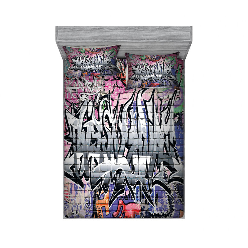 Ensemble de literie abstraites en grunge
