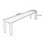 Banc en bois massif Niyaz-1731134994