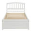 Structure de lit plateforme en bois avec lit gigogne-1494088732