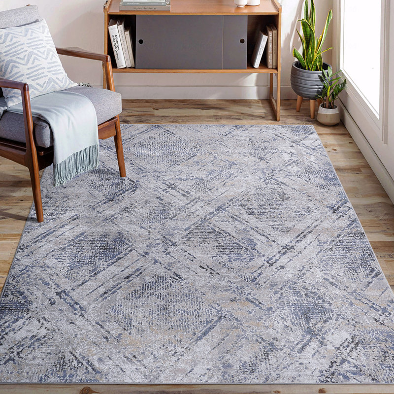 Geometric Non-Shedding Function Living Room Bedroom Dining Home Office Stylish And Stain Resistant Area Rug