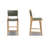 Banda Teak & Woven Leather Counter Height Stool-123280145