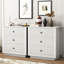 Commode 3 tiroirs l 24 po à 3 tiroirs avec prises intégrées (ensemble de 2)-945481972