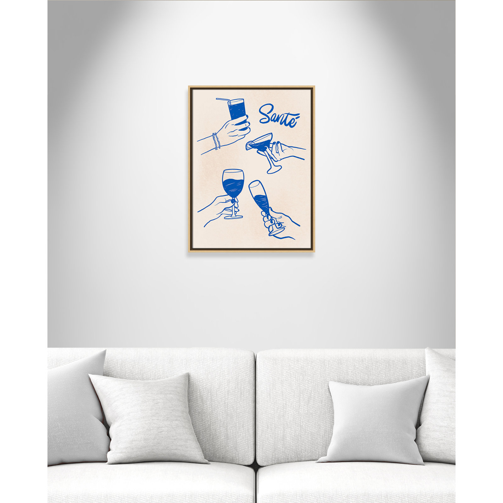 Sante Print by Kimberly Allen, 19.5'' W x 25.5'' H, Natural Floater