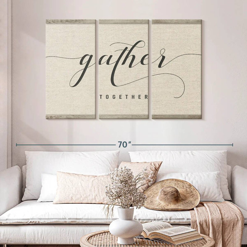 Kema Gather Together Script Wall Sign, 32" H x 50" W