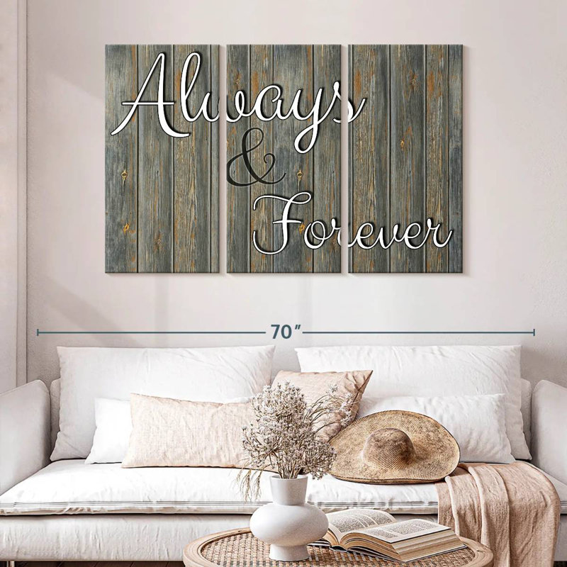 Tergel Always Forever Typography, 32" H x 50" W