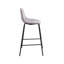 Tabouret de bar en velours Lazio avec pieds en fer-1945769841-1985942203