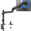 Support de bureau pour moniteur pneumatique à bras simple
