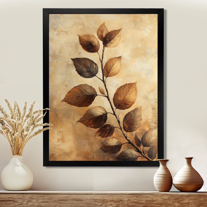 Therese - salon d'art mural floral, 32" H x 24" W, Black, Reproduction encadrée d'une seule photo