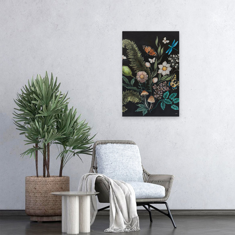 Bohème et éclectique gothique botanique II, H 24 po x l 16 po