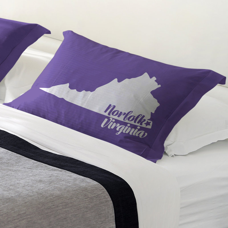 Sham Set, Queen, Microfiber, Purple