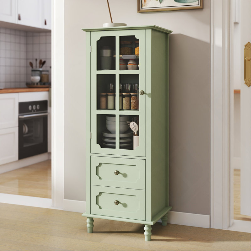 Buffet en bois Allencoe H 52,36 po, Vert menthe