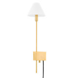 Teaneck 1 Light Plug-in Plug-in Sconce
