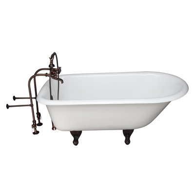 61 " L x 31 " W Freestanding and Mounting / Installation Required Soaking Cast Iron Bathtub