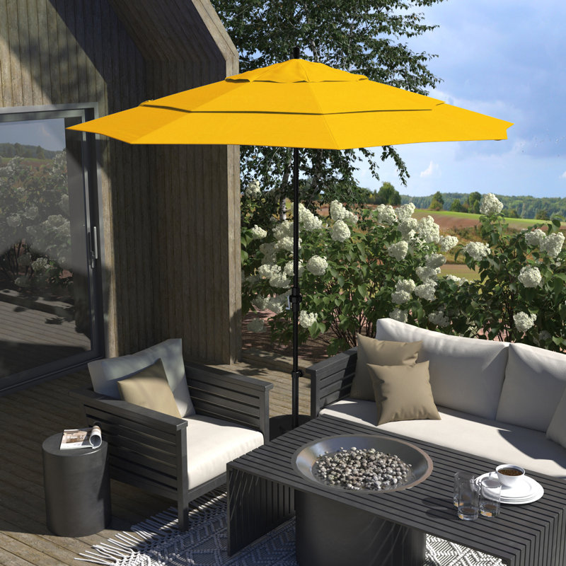 Parasol de marché 132 po Sunbrella, Toile Sunbrella® jaune tournesol
