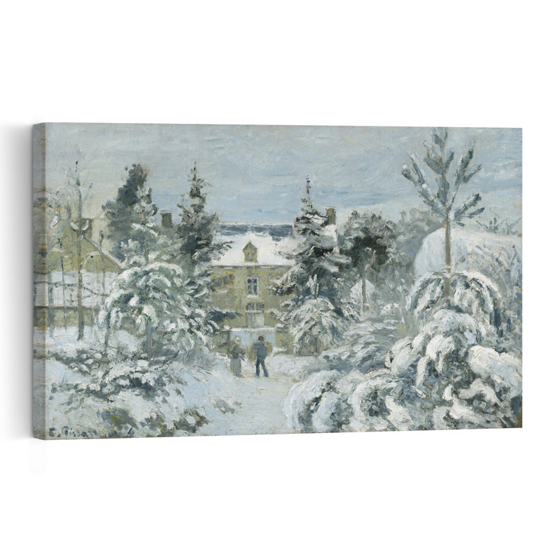 Maison Piette à Montfoucault, 1874 - Affiche murale impressionniste abstraite contemporaine représentant un paysage arboré