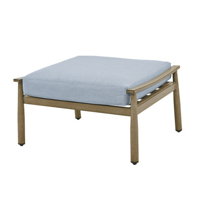 Repose-pieds d'extérieur en aluminium avec coussin Sunbrella® Mariène