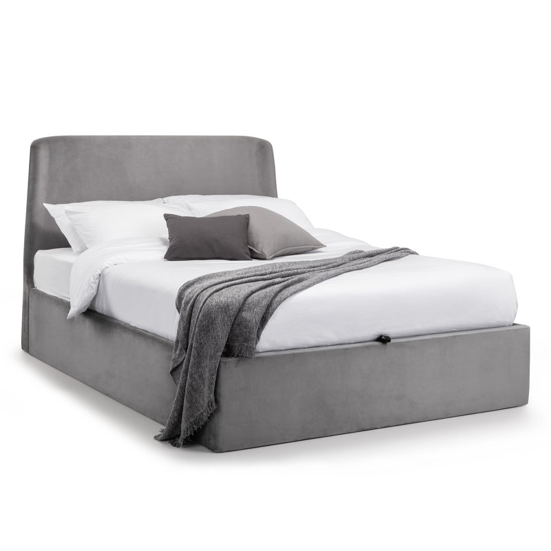 Foehr Upholstered Storage Bed, Double (4'6), Grey