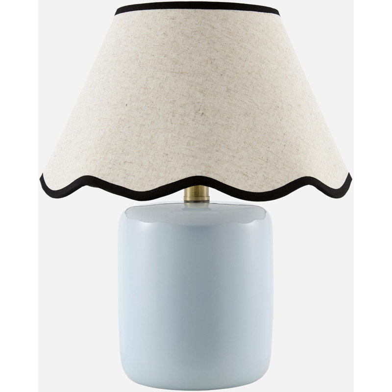 Aashif Table Lamp, Cream, Aqua