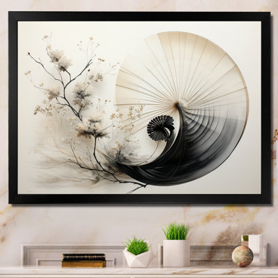 Asian Art Seashell Sumi VI - Asian Art Wall Art