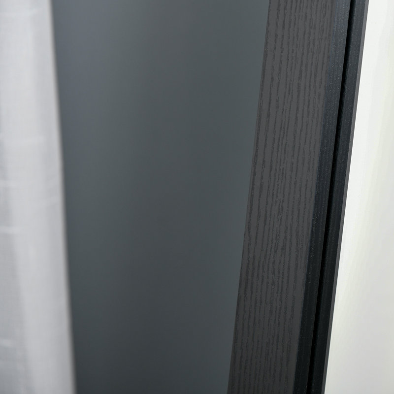 Marlayshia Rectangle Floor Mirror, Black