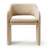 19" Seat Height Upholstered Chenille Dining Armchair-1396930514