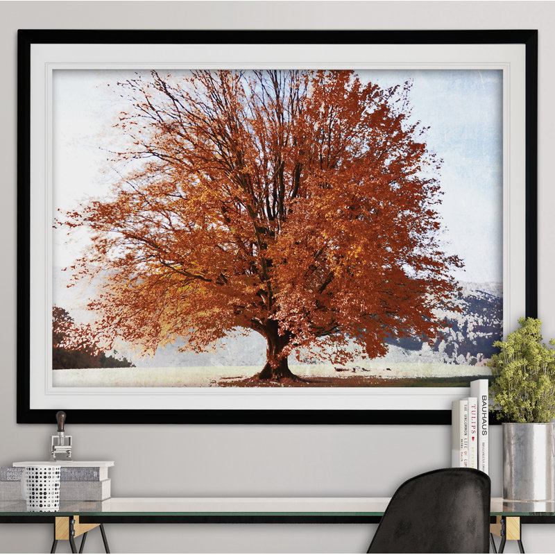 « saison of automne », reproduction de peinture à l’acrylique encadrée, Noir, H 20 po x l 24 po x P 1,5 po