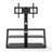 Black Multi-Function Angle And Height Adjustable Tempered Glass  TV Stand