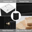 Meuble-lavabo noir 20 "avec lavabo et tablette de porte réglable | Idée cadeau-62901851