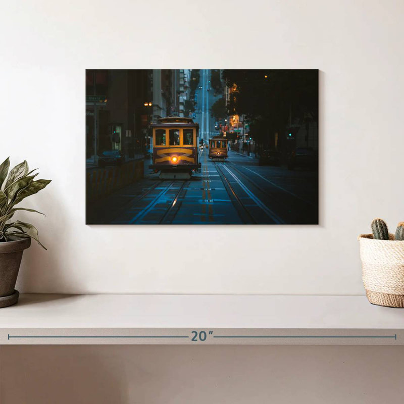 Sireci SF Cable Cars, 8" H x 12" W