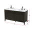 Meuble-lavabo double 60 po en chêne chocolat-314797663-314797648