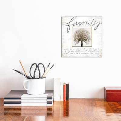 "Family Tree" par Marla Rae - Art textuel sur toile tendue