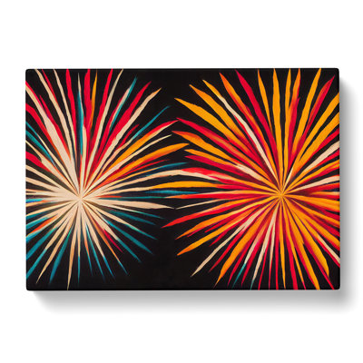 Eccentric Fireworks - Wrapped Canvas Print