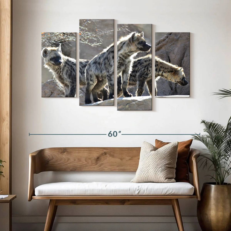 Cackle Of Hyenas, 32" H x 52" W