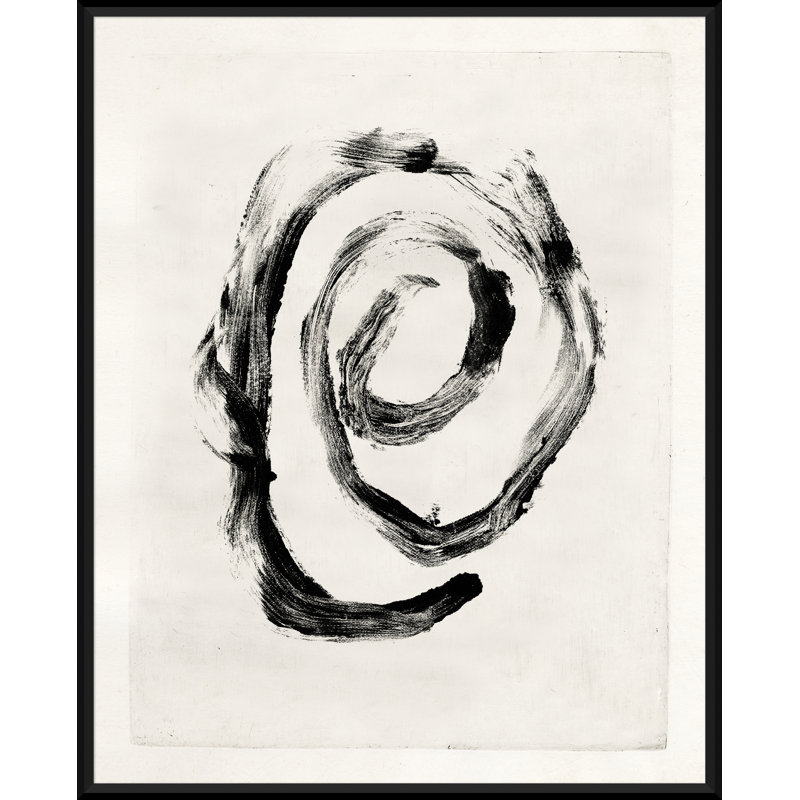 Mid-Century Homage - Peinture encadrée sur papier, H 31 po x l 25 po x P 1,75 po