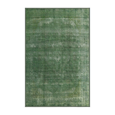 Tapis vert de style oriental