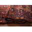 Tapis rouge tribal géométrique 5 x 6