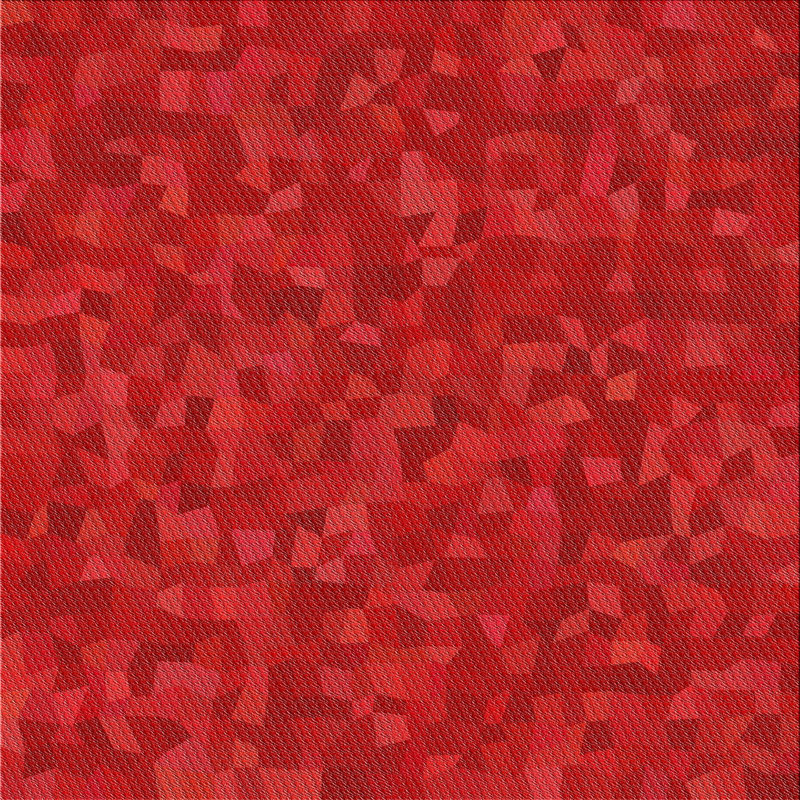 Tapis abstrait rouge, Carré 5 pi