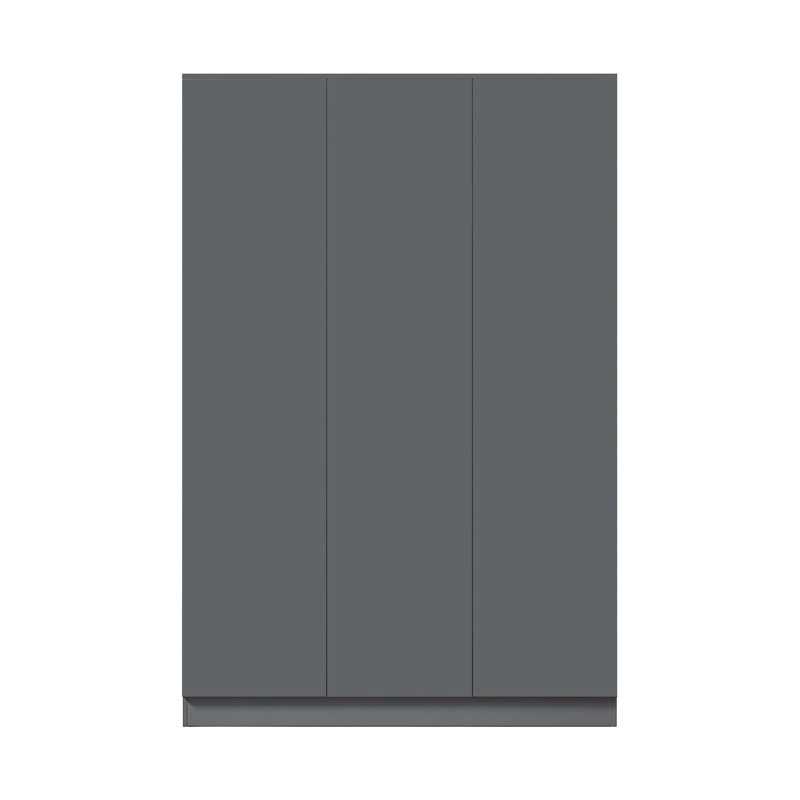 Warren 3 Door Wardrobe - Matt Finish. Soft-Close Hinged Doors. Modern No-Handle Push-to-Open Feature